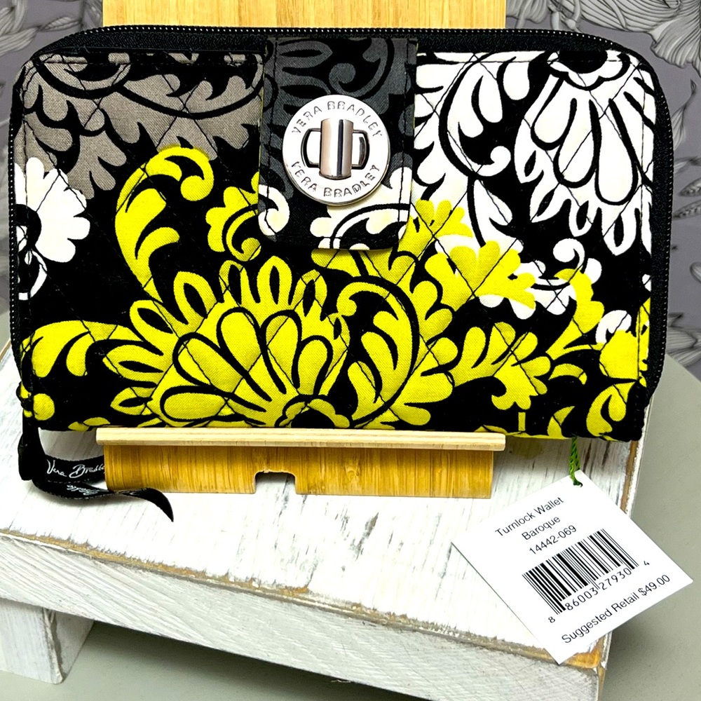 Vera Bradley Baroque Turnlock Wallet NWT
